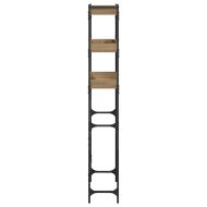 Етажерка за перална машина 67 x 25 x 163 см Инженерно дърво