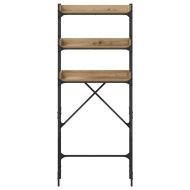 Етажерка за перална машина 67 x 25 x 163 см Инженерно дърво