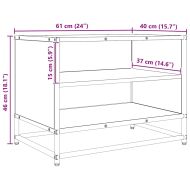 ТВ Единици Черния дъб 61 x 40 x 46 см Инженерно дърво