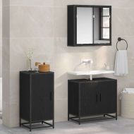 Служебен шкаф Черен дъб 35 x 35.5 x 76 см Инженерно дърво