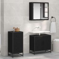 Служебен шкаф Черен дъб 35.5 x 35 x 76 см Инженерно дърво