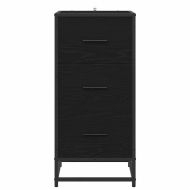 Служебен шкаф Черен дъб 35.5 x 35 x 76 см Инженерно дърво