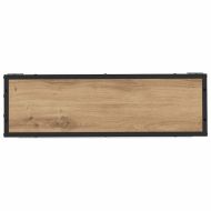 Шкаф с огледало за баня с рафт дъб артизан 65 x 20 x 60 см