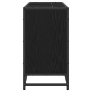 Шкаф за баня с врата Черния дъб 90 x 33 x 60 см Инженерно дърво