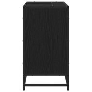 Шкаф за баня с рафт Черния дъб 65 x 33 x 60 см Инженерно дърво