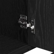 Шкаф за баня с рафт Черния дъб 80 x 33 x 60 см Инженерно дърво