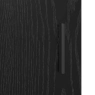 Шкаф за баня с рафт Черния дъб 80 x 33 x 60 см Инженерно дърво