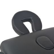 Сгъваема масажна кушетка с 3 зони, 10 см плътен пълнеж, черна