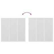 Сгъваем параван за баня с 3 панела, 141 x 132 см.