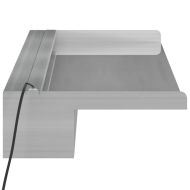 Преливник за водопад с RGB LED, неръждаема стомана, 108 см