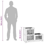 Клетка за хамстери 81x40x60 см масивна ела