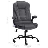 Офис стол, тъмносив, кадифе