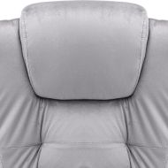 Офис стол, светлосив, кадифе