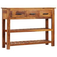 Бюфет с 3 чекмеджета, 110x30x80 см, дърво масив