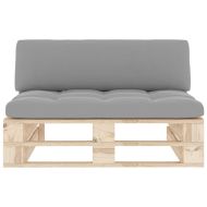 Градинска палетен среден диван импрегнирано борово дърво