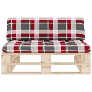 Градинска палетен среден диван импрегнирано борово дърво