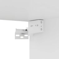 Комплект ТВ шкафове от 7 части, бял, инженерно дърво