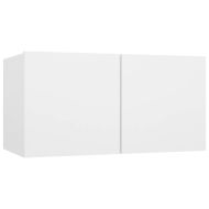 Комплект ТВ шкафове от 4 части, бял, инженерно дърво