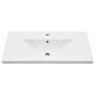 Рамка за мивка за баня с вграден умивалник, бяла, желязна