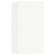 Комплект ТВ шкафове от 6 части, бял, инженерно дърво