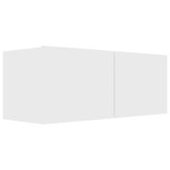 Комплект ТВ шкафове от 6 части, бял, инженерно дърво