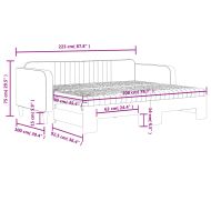 Канапе с изтеглящо легло и матраци синьо 90x200 см кадифе
