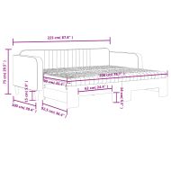 Канапе с изтеглящо легло и матраци жълто 90x200 см кадифе