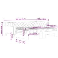Канапе с походно легло и матрак бяло 90x200 см изкуствена кожа