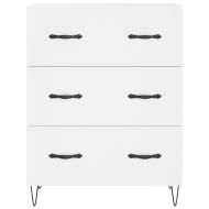 Висок шкаф, бял, 69,5x34x180 см, инженерно дърво