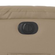 Електрически стол реклайнер, капучино, изкуствена кожа