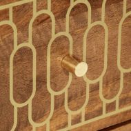 Странични шкафове 2 бр 60x33x75 см манго масивно дърво