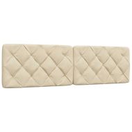 Легло с матрак, кремаво, 180x200 см, плат