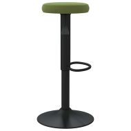 Бар табуретки, 2 бр, светлозелени, кадифе