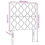 LED глава с таблото Розово 100 cm Изкуствена