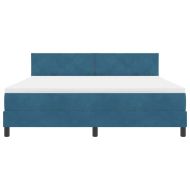 Легло с пружинирана основа Тъмен син 180 x 200 cm Кадифе