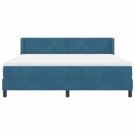 Легло с пружинирана основа Тъмен син 200 x 180 cm Полиестер