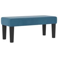 Легло с пружинирана основа Тъмносиньо 90 x 190 cm Кадифе