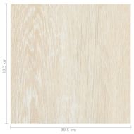 Самозалепващи подови дъски, 55 бр, PVC, 5,11 м², бежови