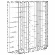 Габион повдигната леха трапец поцинкована стомана 100x20x100 см