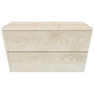 Градински лаундж комплект от палети 6 части с възглавници смърч