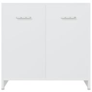 Комплект мебели за баня от 4 части, бял