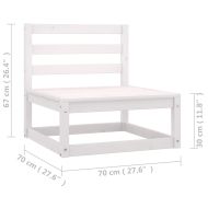 Градински лаундж комплект, 4 части, с възглавници, бор масив