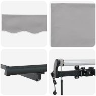 Сгъваем навес Светлосиво 300 x 250 cm текстил