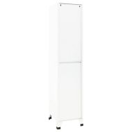 Заключващ се шкаф, бял, 38x45x180 см, стомана