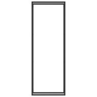 Стойка за дърва за огрев, матово черна, 80x28x222 см, стомана