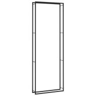 Стойка за дърва за огрев, черен мат, 110x28x312 см, стомана