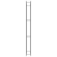 Стойка за дърва за огрев, черен мат, 110x28x312 см, стомана