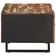 Маса за кафе, 100x54x40 см, регенериран масив и инженерно дърво