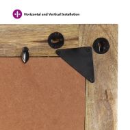 Огледало, 70x50 см, мангово дърво масив и стъкло