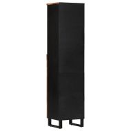 Шкаф за баня 38x33x160 см масивно акациево дърво